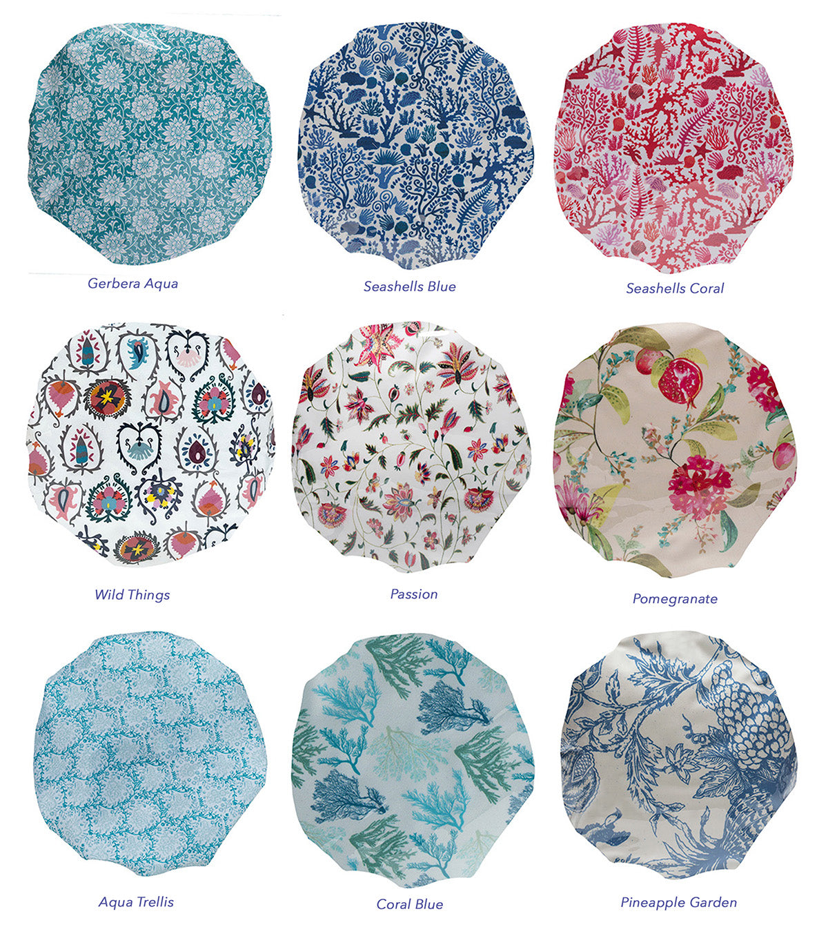 Shower Cap, Colorful Prints, Waterproof