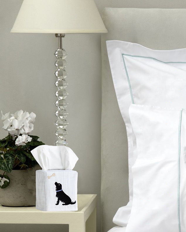 Tissue Box Cover, Embroidered Animals