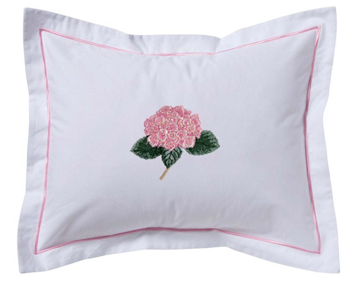 Boudoir Pillow Cover, Embroidered Botanical