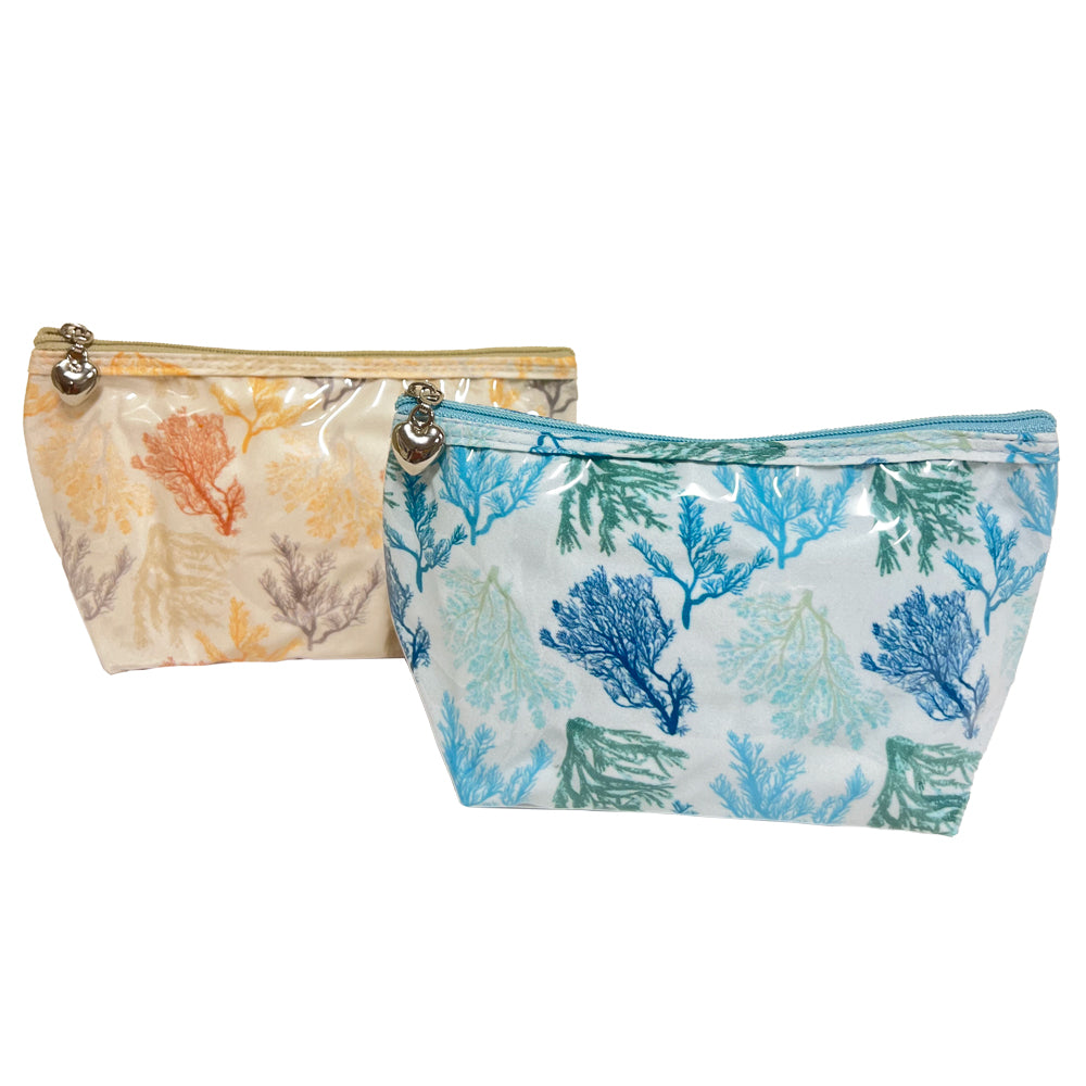 Cosmetic Bag (Small), Coral (Aqua)