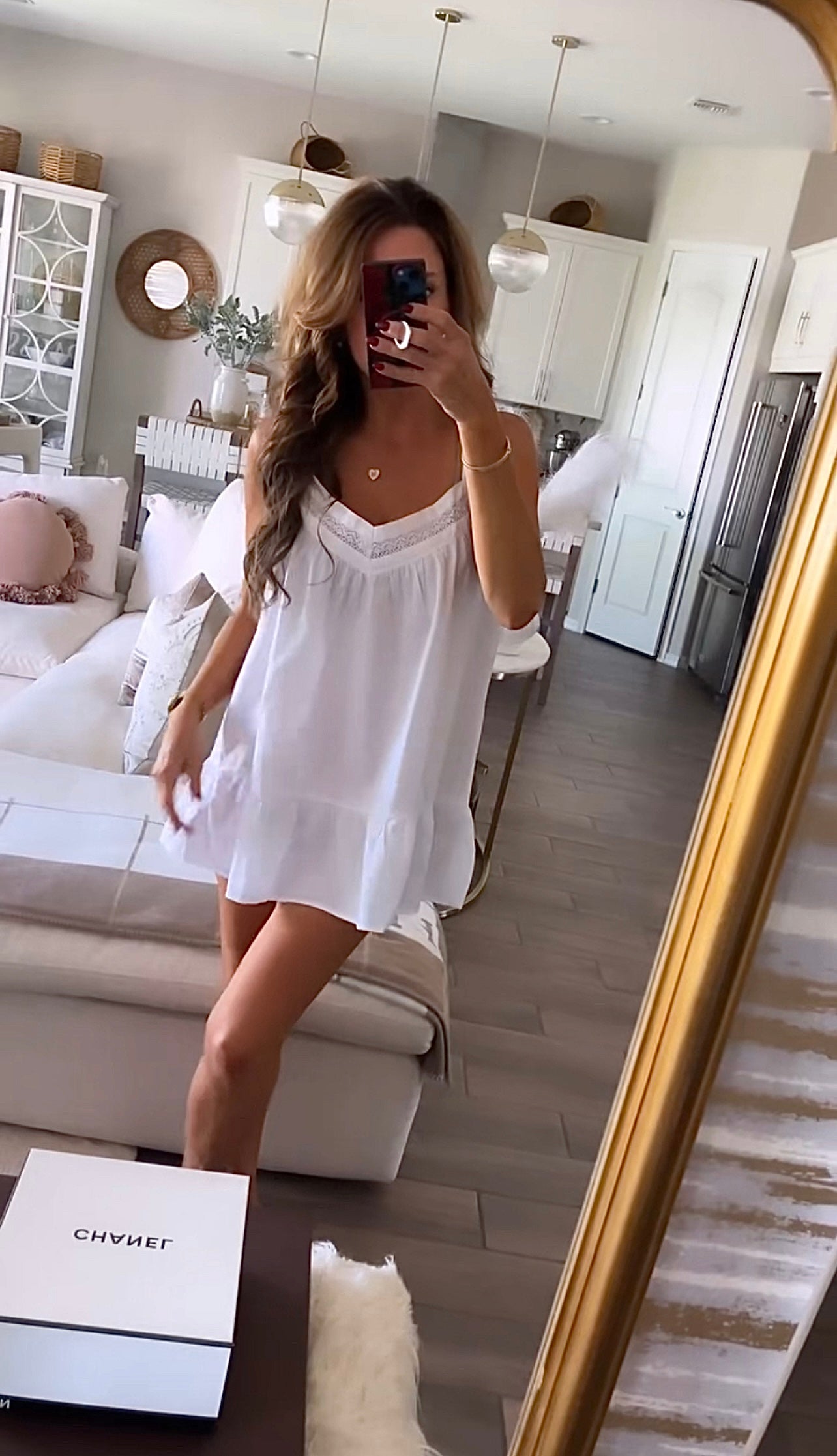 Kristen White Cotton Nightgown