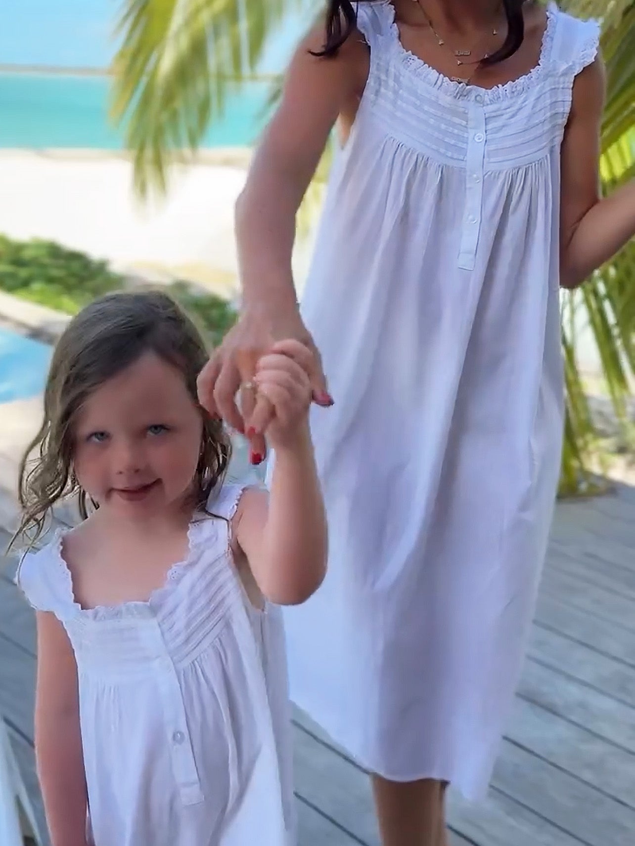 Jessie White Cotton Dress, Ruffle