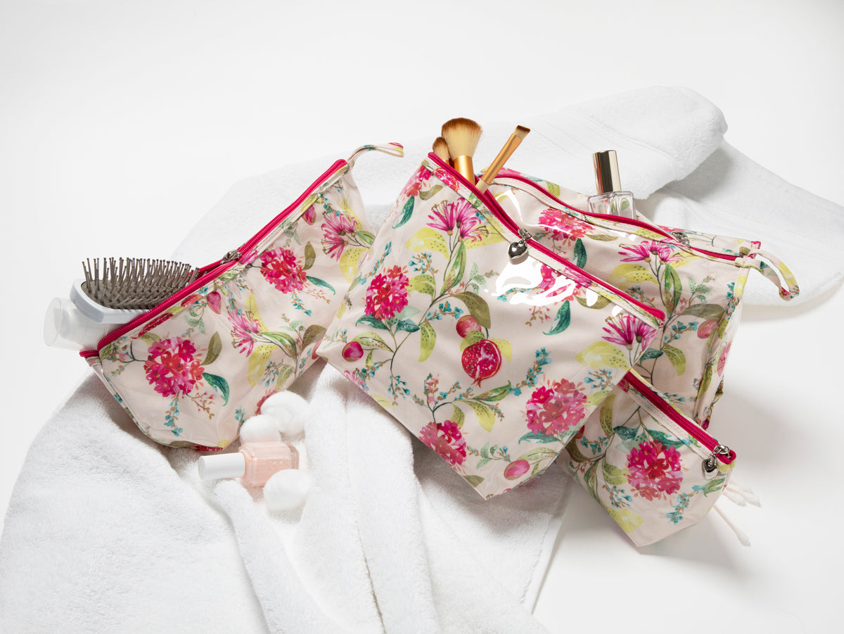 Cosmetic Bag (Medium), Pomegranate