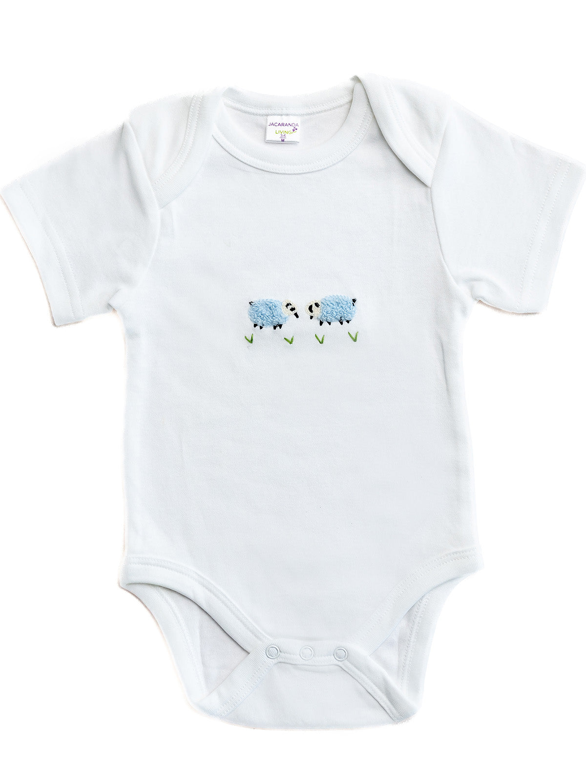 Onesie (Short Sleeve), Combed Cotton, Embroidered