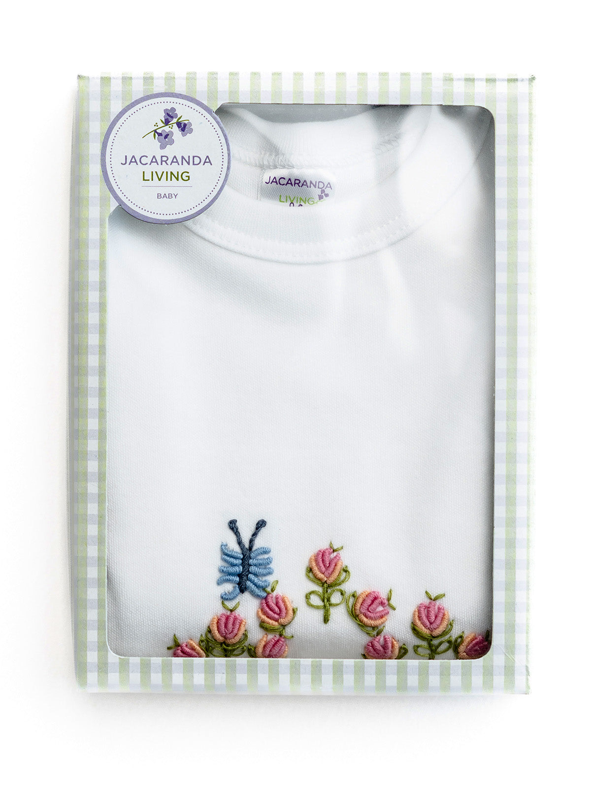 Baby Gown, Combed Cotton, Embroidered