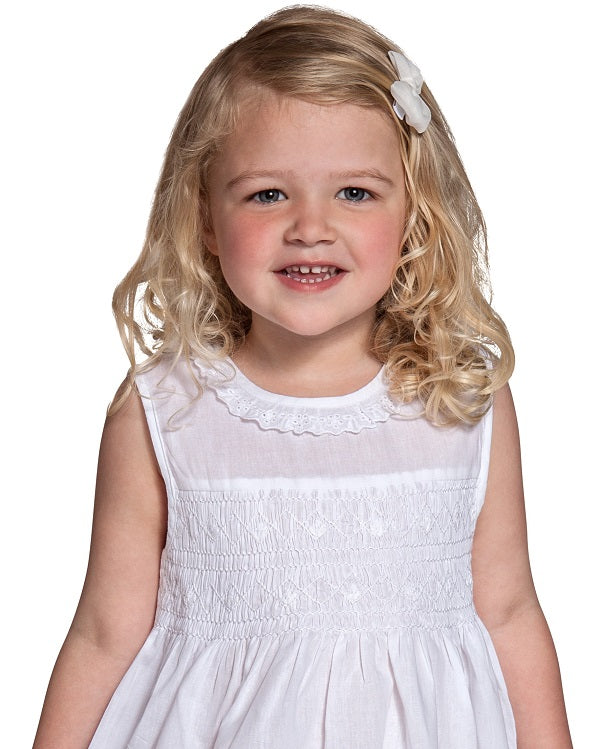 Christie White Cotton Dress, Lace