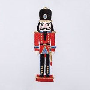 Guest Towel, Waffle Weave and Satin Trim, Holiday Designs