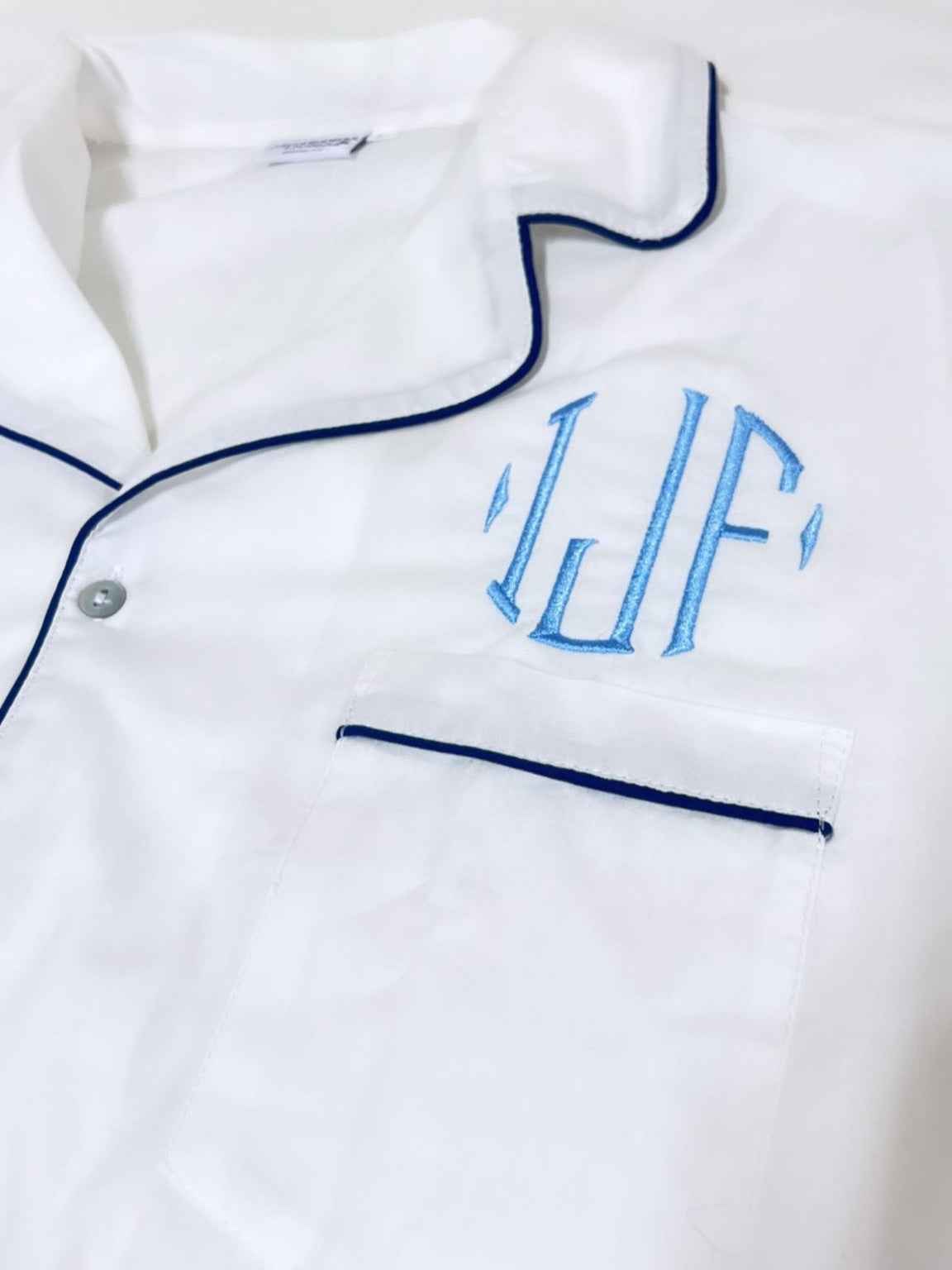 Ally Nightshirt, Navy Piping