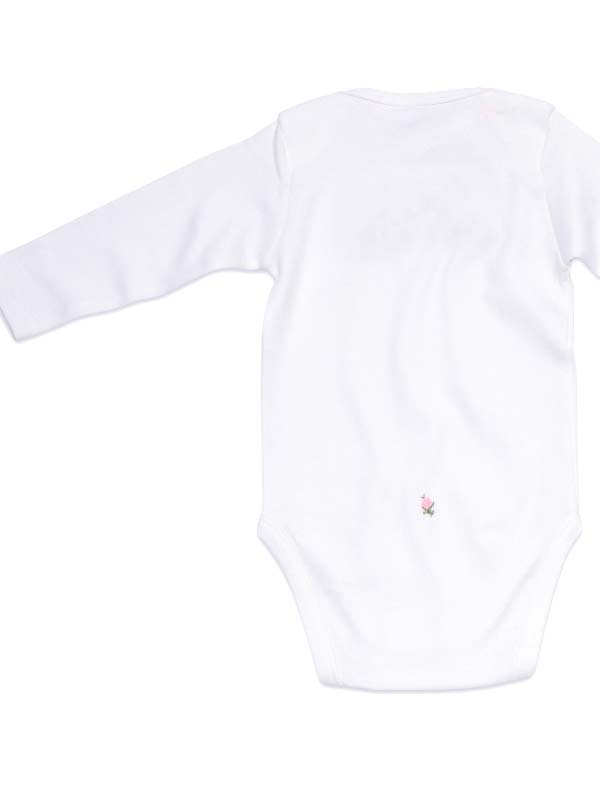 Onesie (Long Sleeve), Rosebuds & Butterfly (Pink)