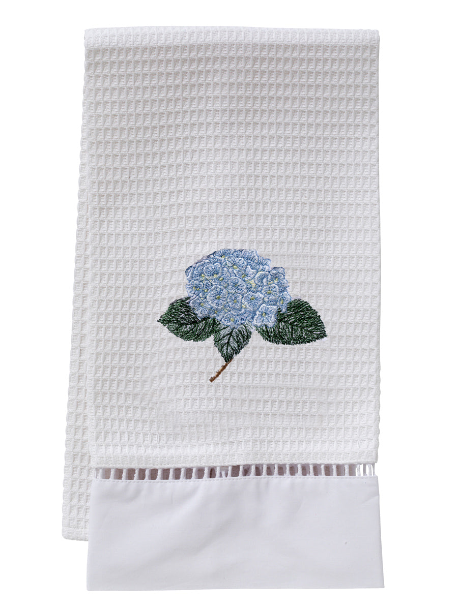 Guest Towel, Waffle Weave, Hydrangea Too (Light Blue)