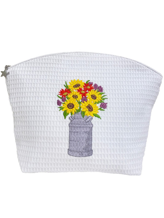 Cosmetic Bag (Large), Sunflower Pitcher