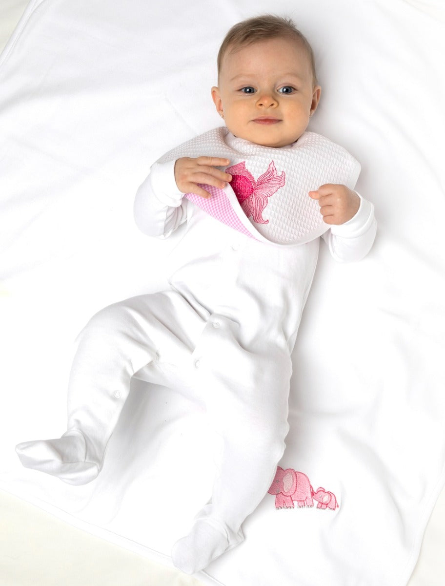 Bib, Fantail Fish (Pink)