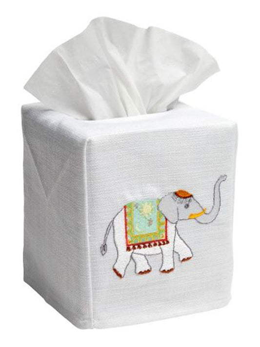 Tissue Box Cover, Charming Elephant