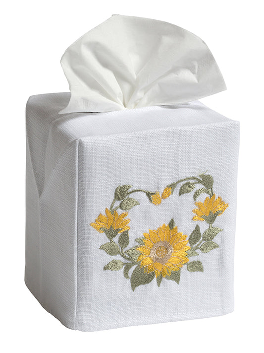 Tissue Box Cover, Sunflower Circle