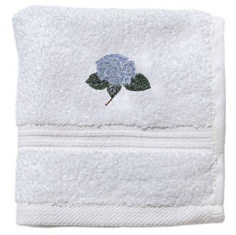 Wash Cloth, Terry, Hydrangea Too (Light Blue)
