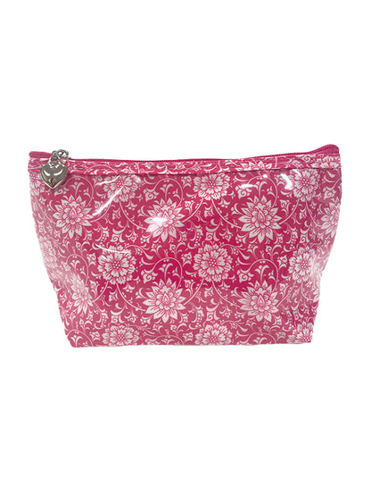 Cosmetic Bag (Small), Gerbera (Raspberry)