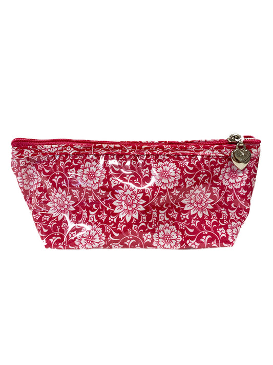 Cosmetic Bag (X/Small), Gerbera (Raspberry)