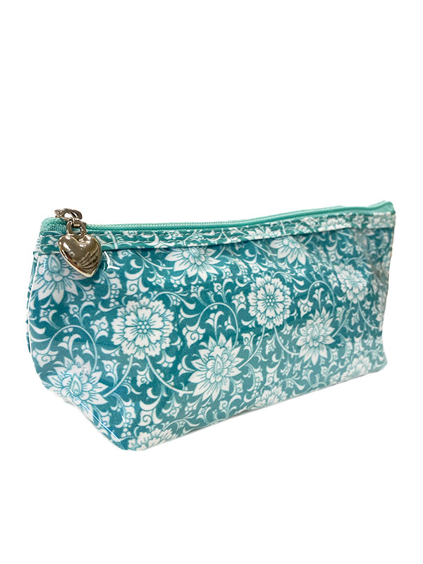 Cosmetic Bag (X/Small), Gerbera (Aqua)