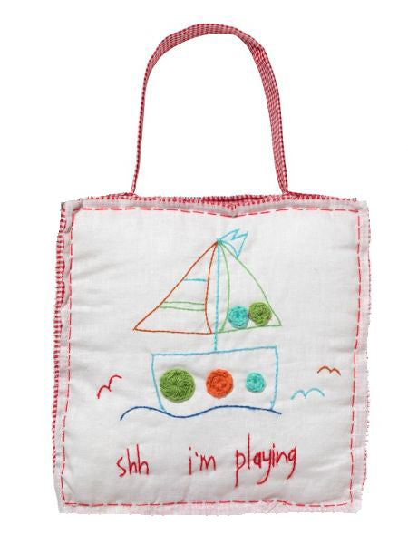 Door Hanger - "shh...i am playing"