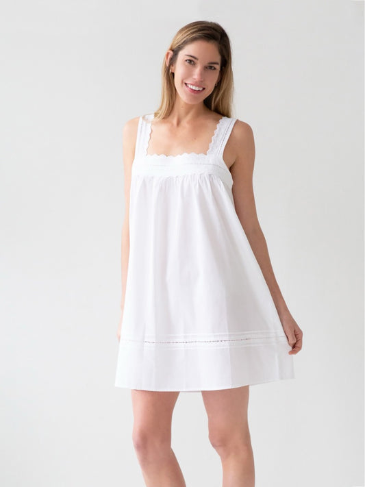 Maeve White Cotton Nightgown