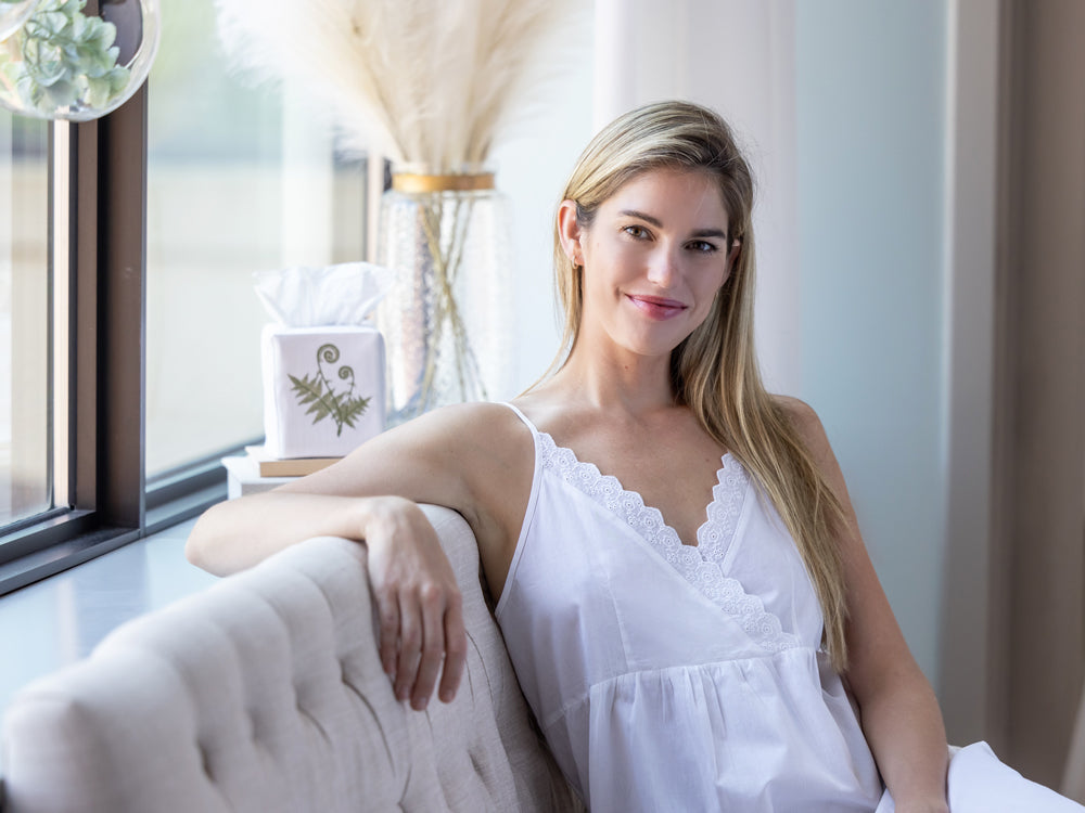 Tissue Box Cover, Fiddlewood Fern (Olive)