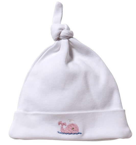 Knotted Hat - Combed Cotton (Embroidered)
