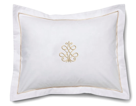 Boudoir Pillow Cover, French Scroll (Beige)