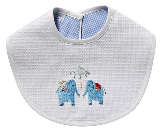 Bib, Umbrella Elephant (Blue)