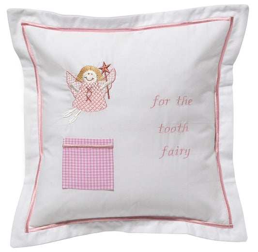 Tooth Fairy Pillow Cover, Funky Fairy (Pink)
