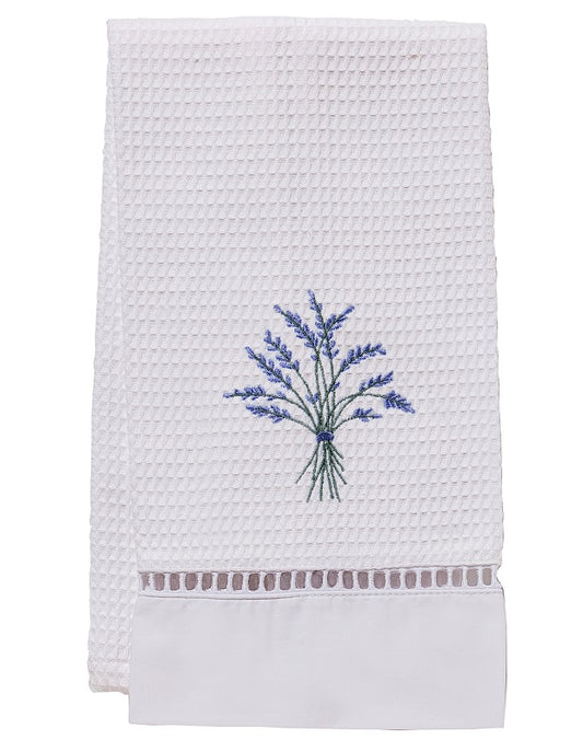 Guest Towel, Waffle Weave, Blue Heather (Blue)