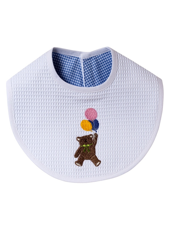 Bib, Teddy & Balloons (Blue)