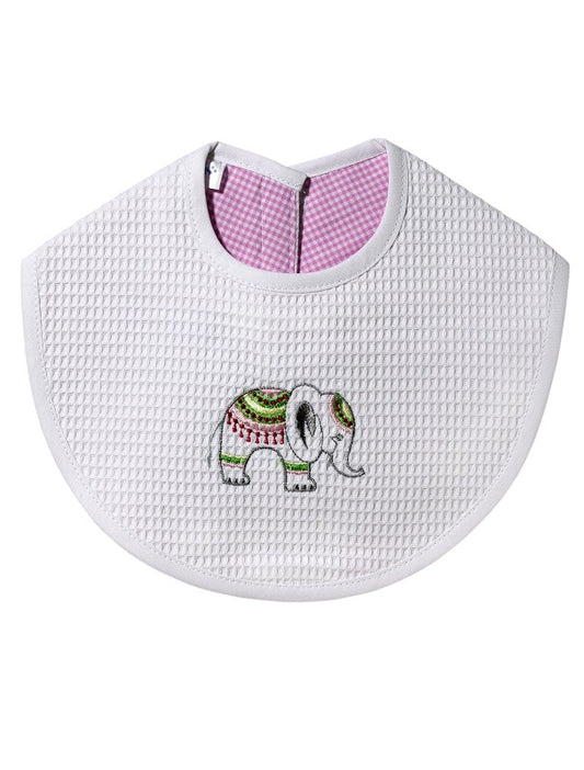 Bib, Lucky Charm Elephant (Pink)