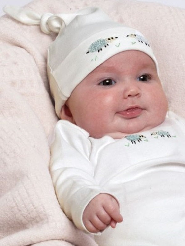 Knotted Hat, Sheep (Blue)