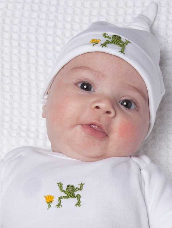 Knotted Hat, Frog (Green)