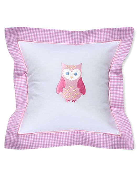 Baby Pillow Cover, Owl (Pink)