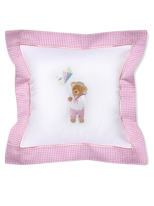 Baby Pillow Cover, Kite Teddy (Pink)