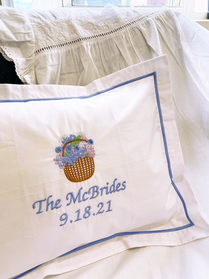 Boudoir Pillow Cover, Nantucket Basket