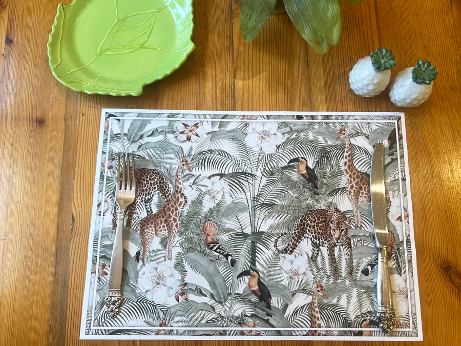 Placemat, Safari, Set of 4