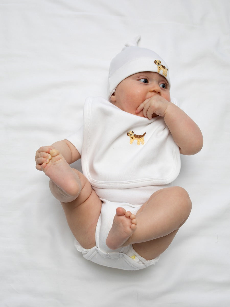 Onesie (Short Sleeve), Puppy (Beige)