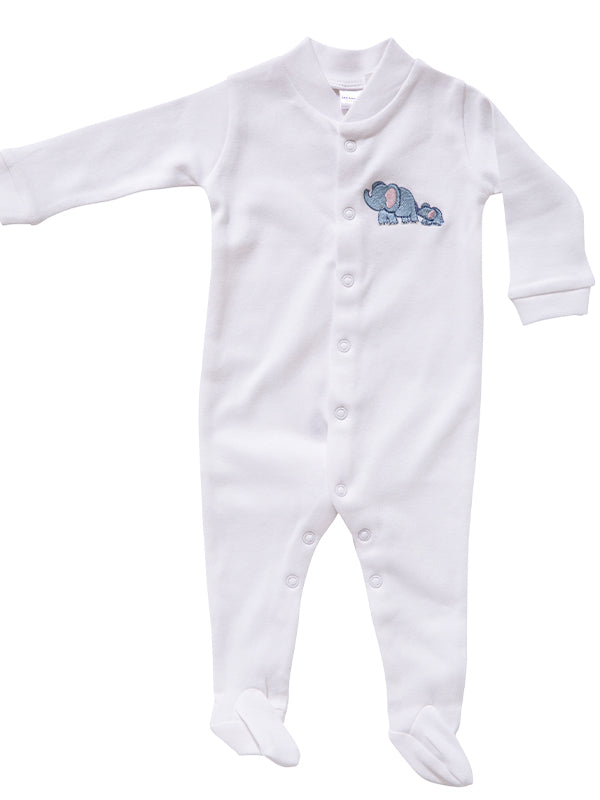 Footie, Elephant & Baby (Blue)