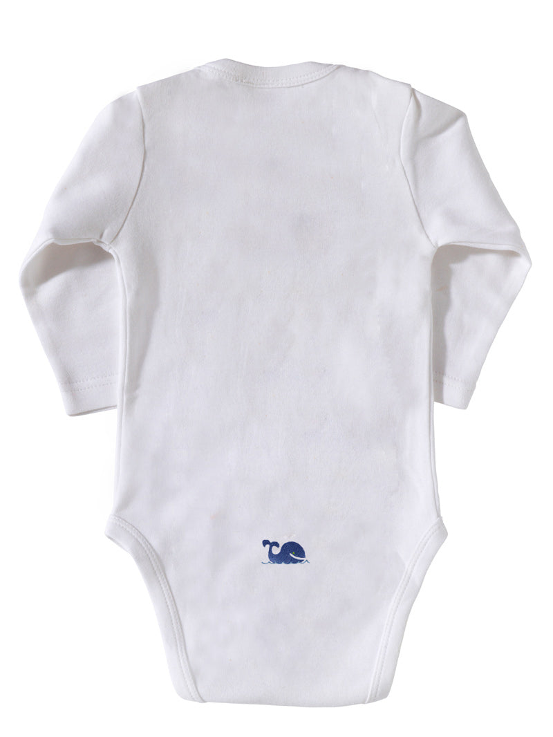 Onesie (Long Sleeve), Whale (Blue)
