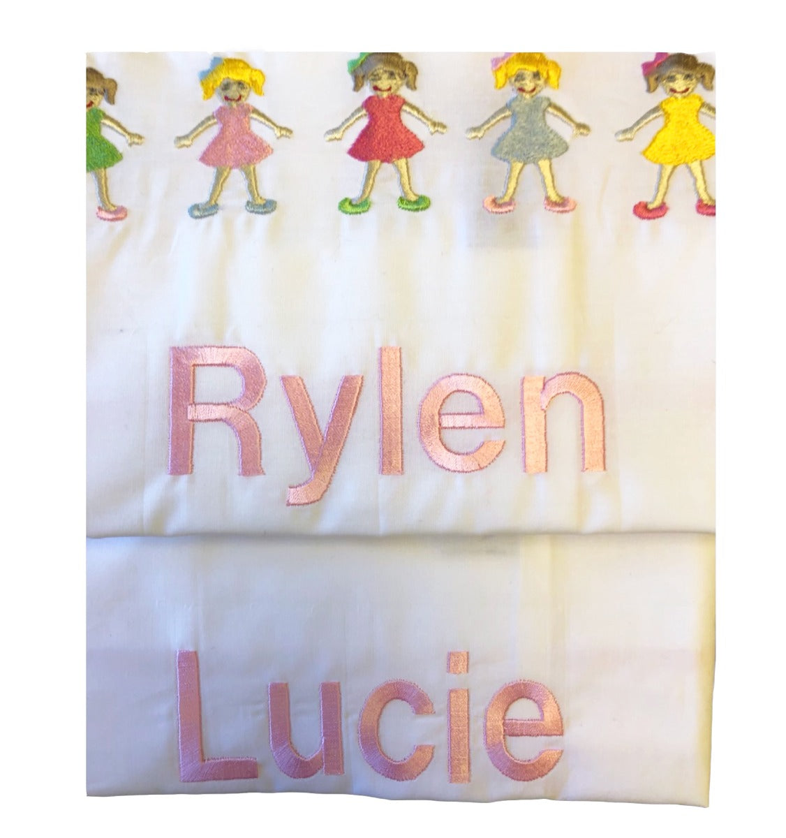 Baby Boudoir Pillow Cover, Row of Girls