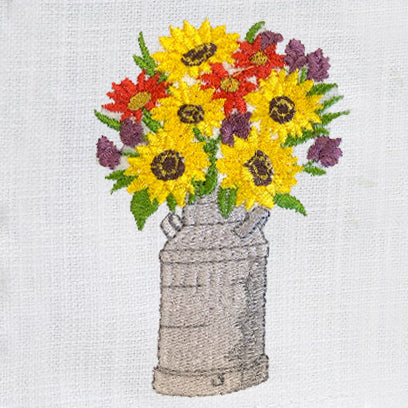 Tissue Box Cover, Sunflower Pitcher