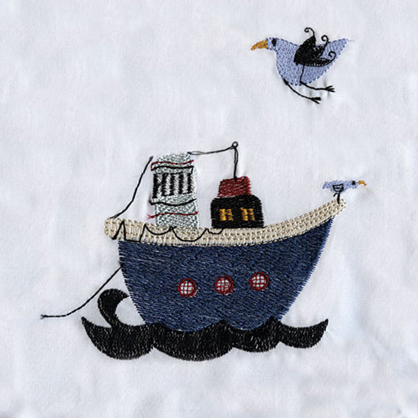 Baby Boudoir Pillow Cover, Steamboat