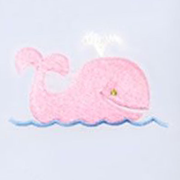 Tooth Fairy Pillow Cover, Whale (Pink)