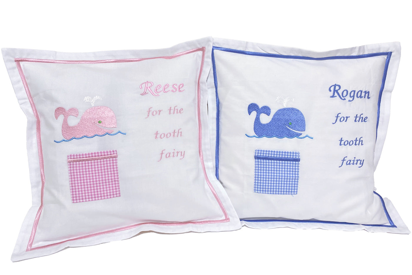 Tooth Fairy Pillow Cover, Whale (Blue)