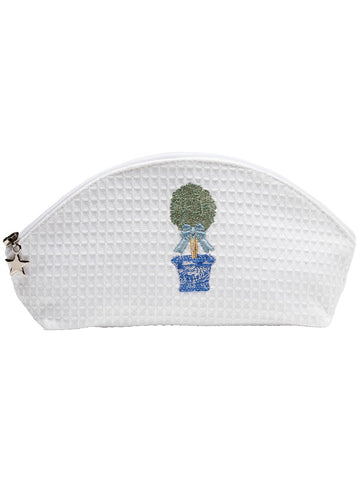 Cosmetic Bag (Small), Embroidered Botanical