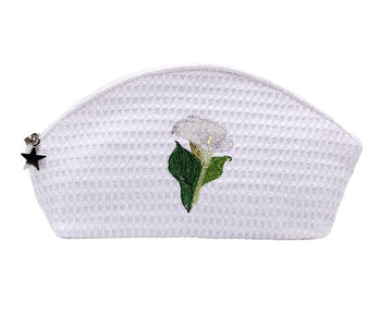 Cosmetic Bag (Small), Embroidered Botanical