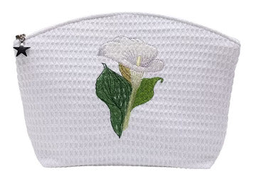 Cosmetic Bag (Medium), Embroidered Botanical