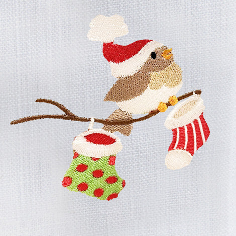 Guest Towel, Terry, Christmas Wreath